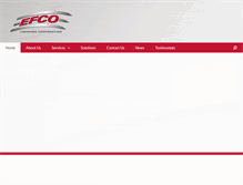 Tablet Screenshot of efcofinishing.com